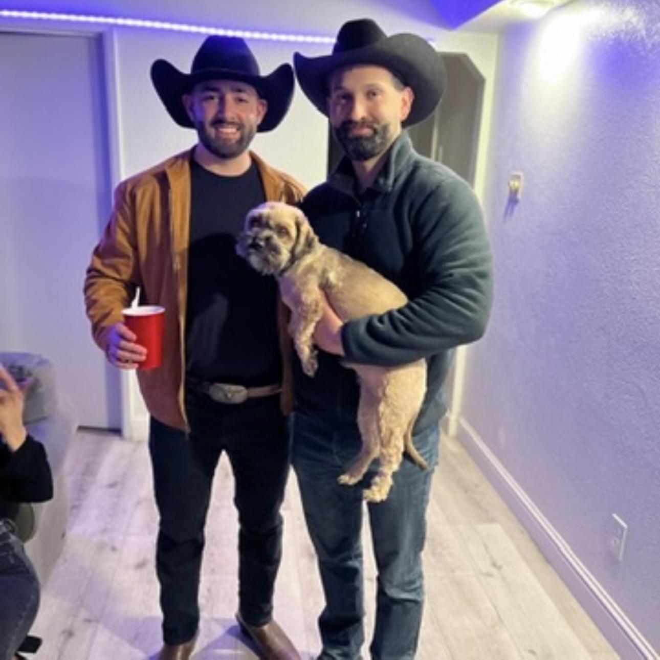 Kevin, Abe and Chewy.  Concert ready!!
