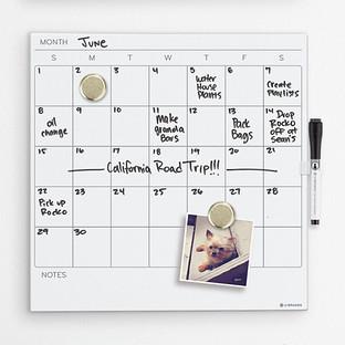 U-Brands White Square Monthly Dry Erase Board