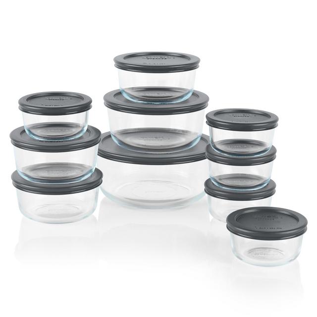 Pyrex®Simply Store® 20-piece Set with Gray Lids