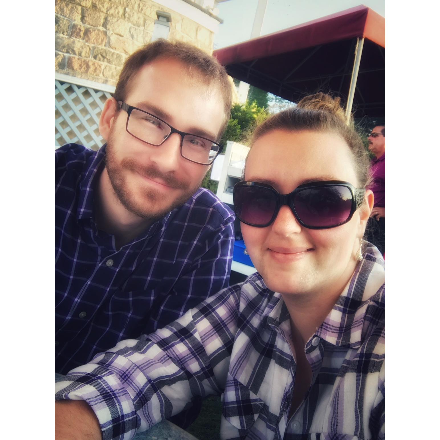 Surprise birthday trip to Bar Harbor! #twinninginpurple