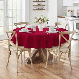 Elegance Plaid Round Tablecloth