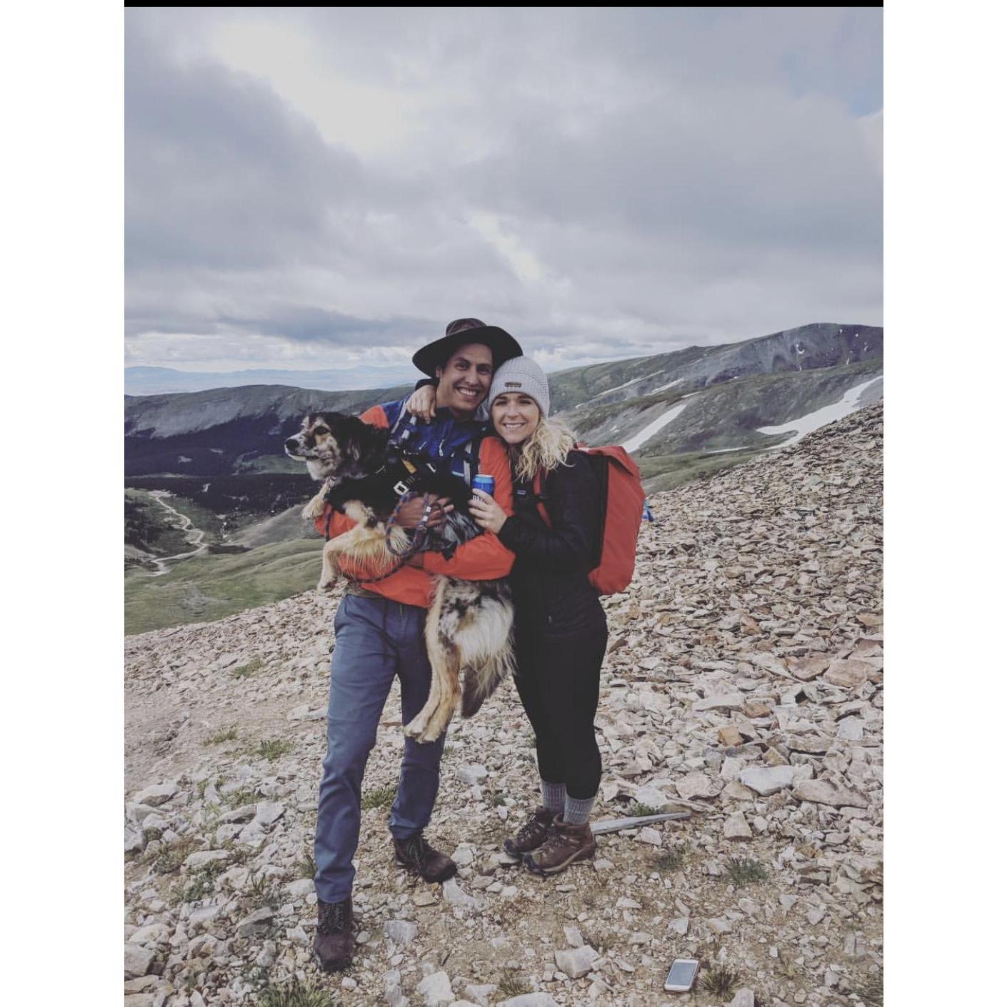 Forced family photo on MT. Sherman.