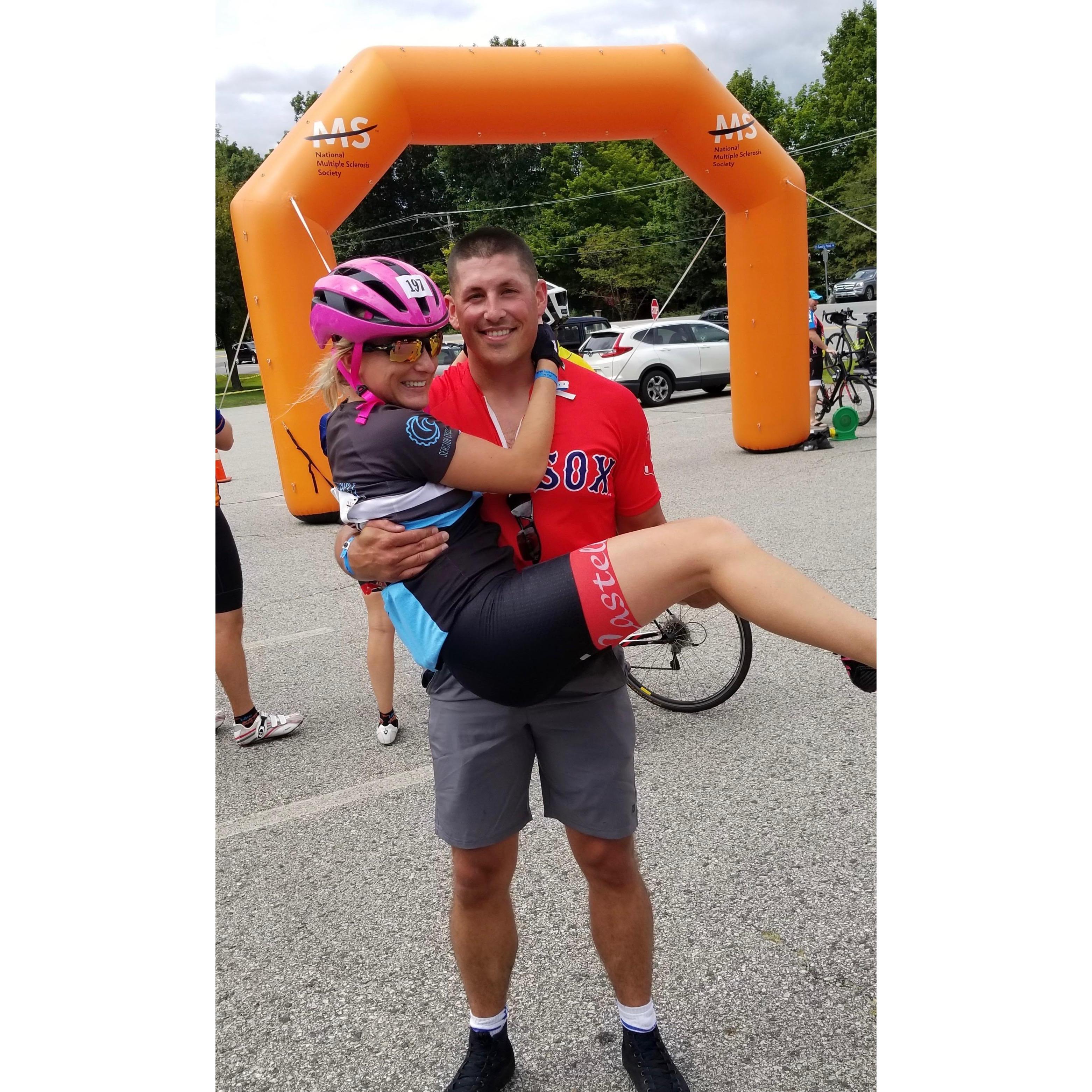 Our first MS ride together!