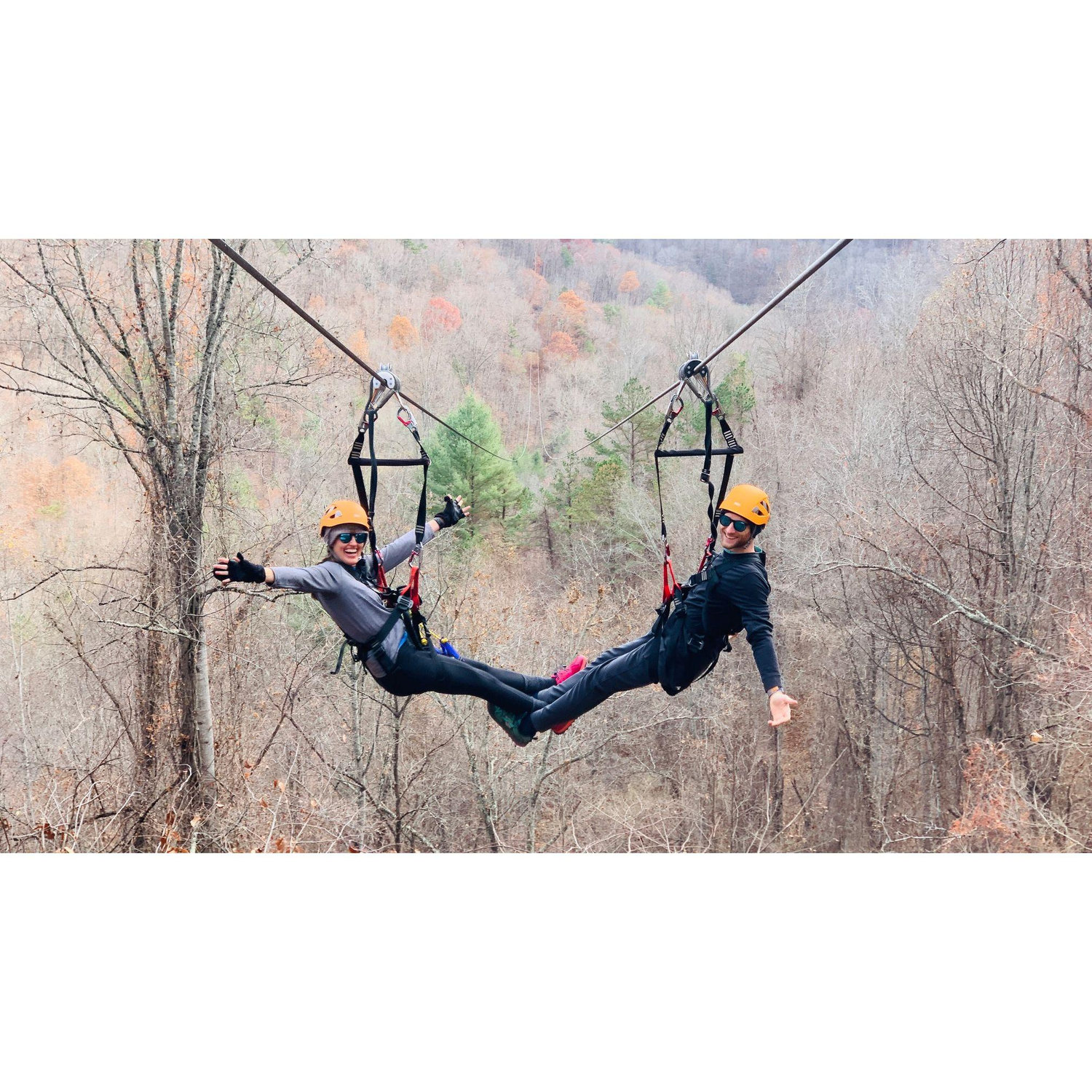 Ziplining for Kellen's birthday
