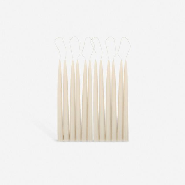 Taper Candles 12in Set of 6 Pairs, Parchment