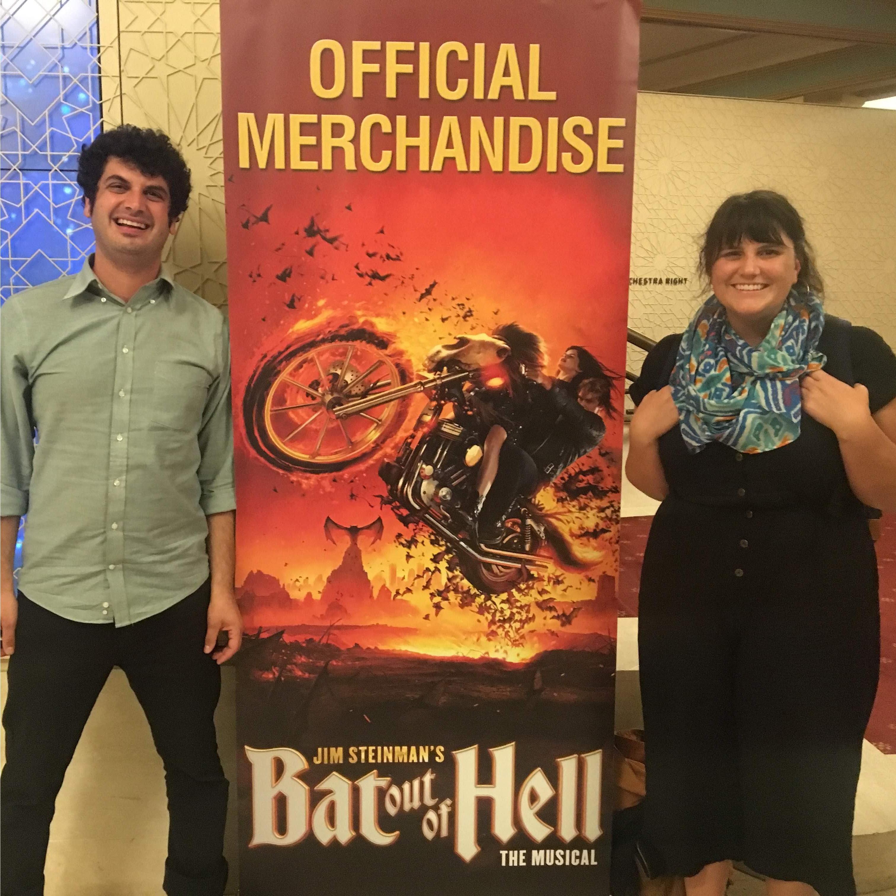 Gabe would do anything for love, including take Ellie to see the Meatloaf musical in NYC (September 2019).