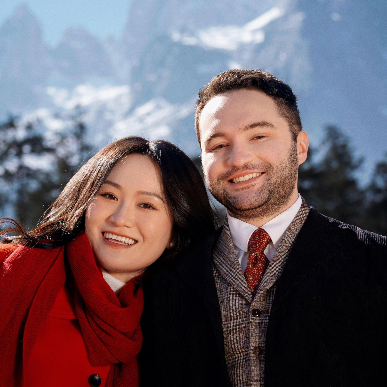 In the snowy mountains of Yunnan