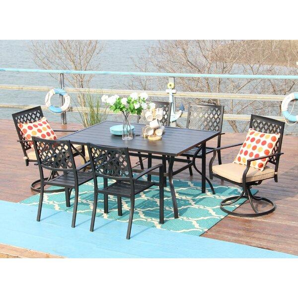 Thibeault 7 Piece Dining Set with Cushions