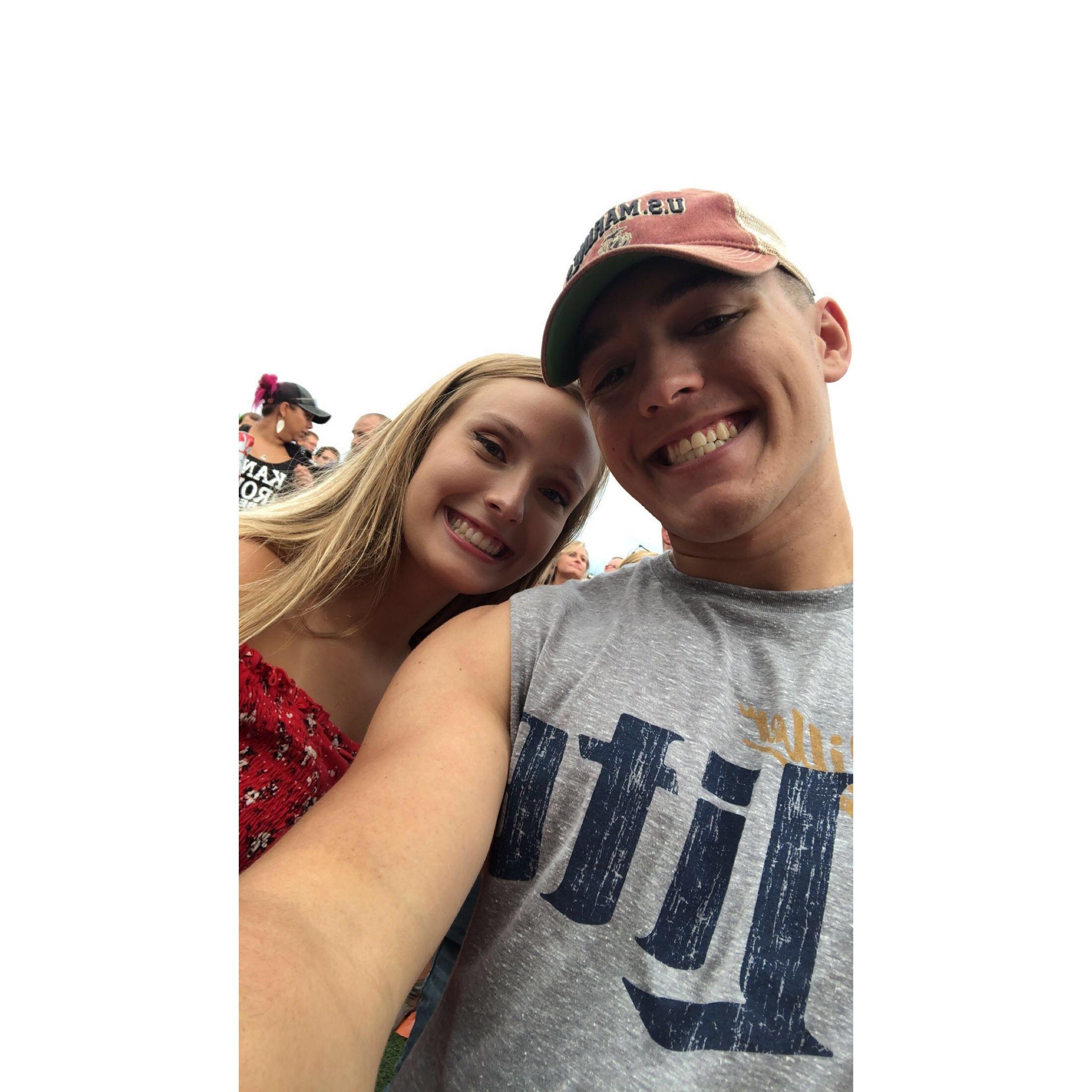 A picture from our first concert together