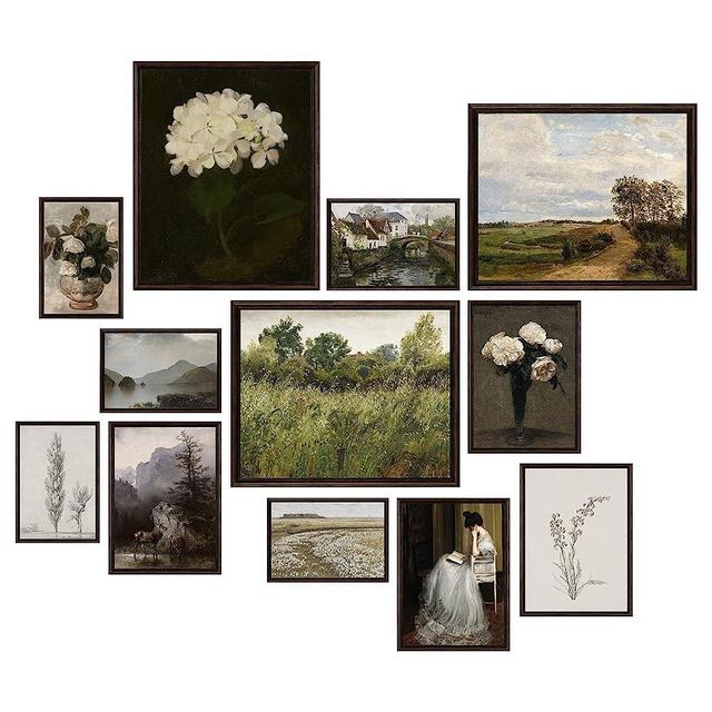 97 Decor Vintage Posters for Room Aesthetic - Vintage Wall Art Prints Decor, French Country Decor, Farmhouse Eclectic Home, Boho Cottagecore Bedroom Kitchen Bathroom Gallery Flower Pictures (UNFRAMED)