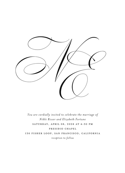Thorn Classic | White | Zola Wedding Invitations