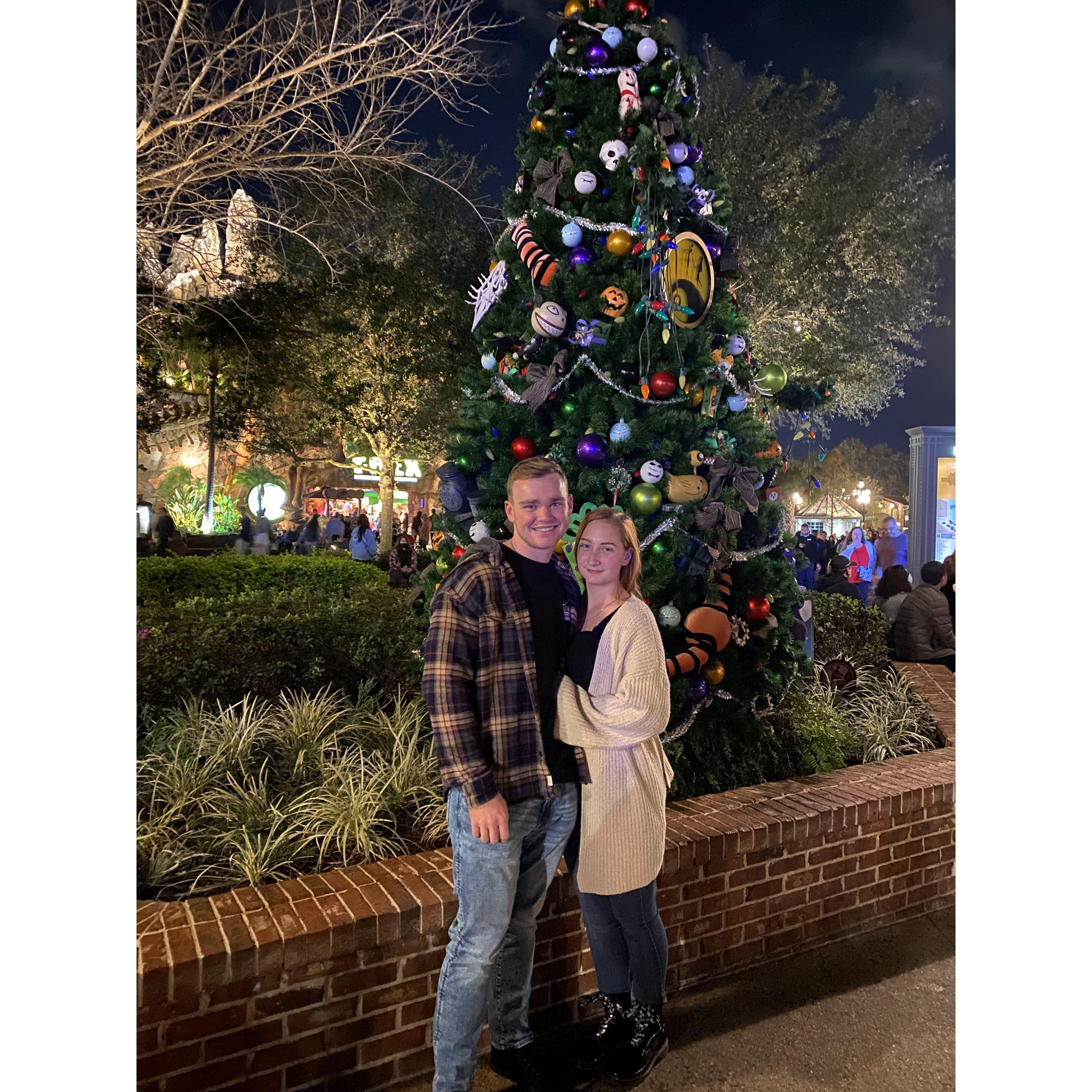 Our one year anniversary spent at Disney Springs hunting for the Nightmare Before Christmas tree