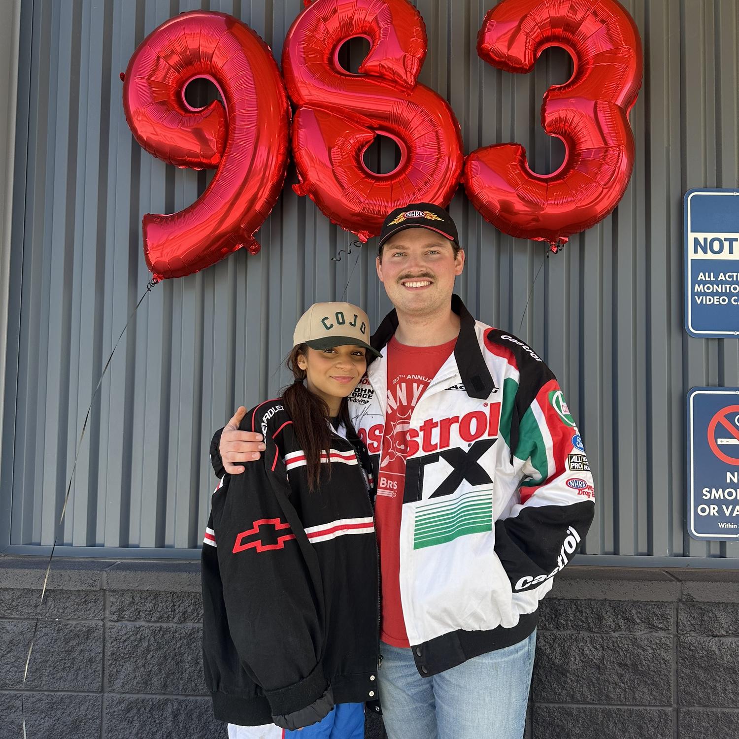 Here is when we got to work at Jovi's new store together rocking Adams dads jackets