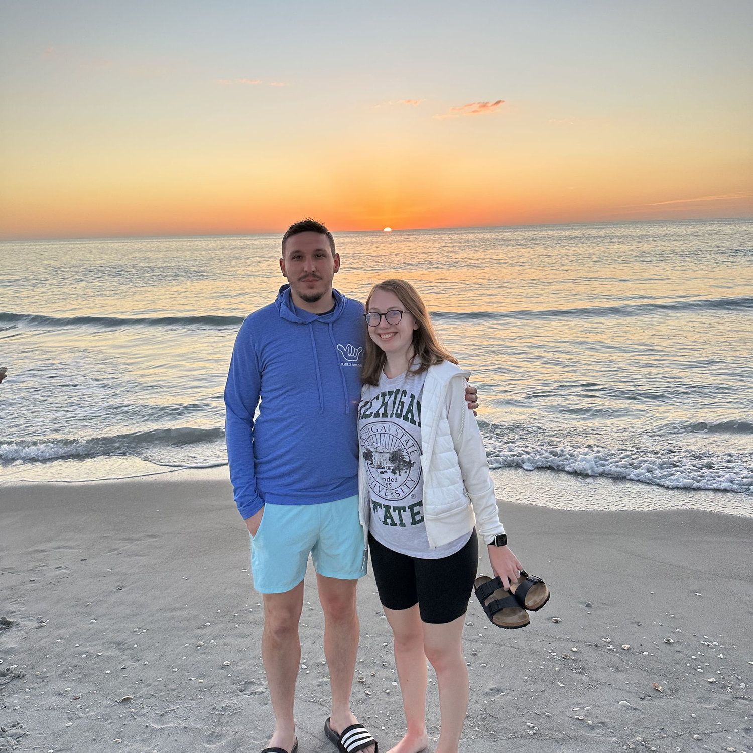 We love a good sunset on the beach!