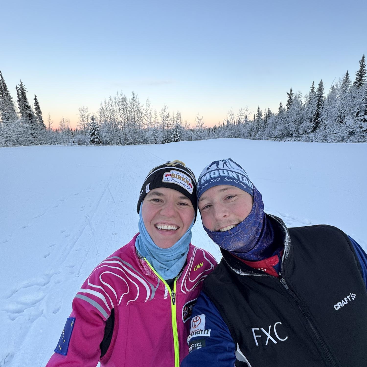 Out for a ski on the Fairbanks golf course