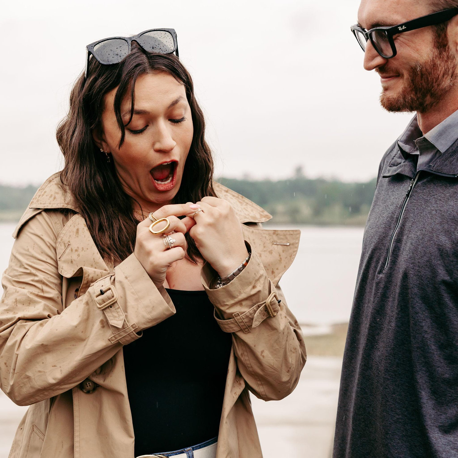 Jen realizing the rings has our brith stones in it