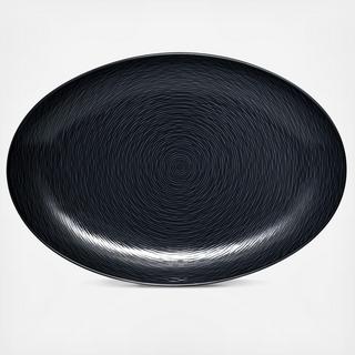 Black on Black Oval Platter