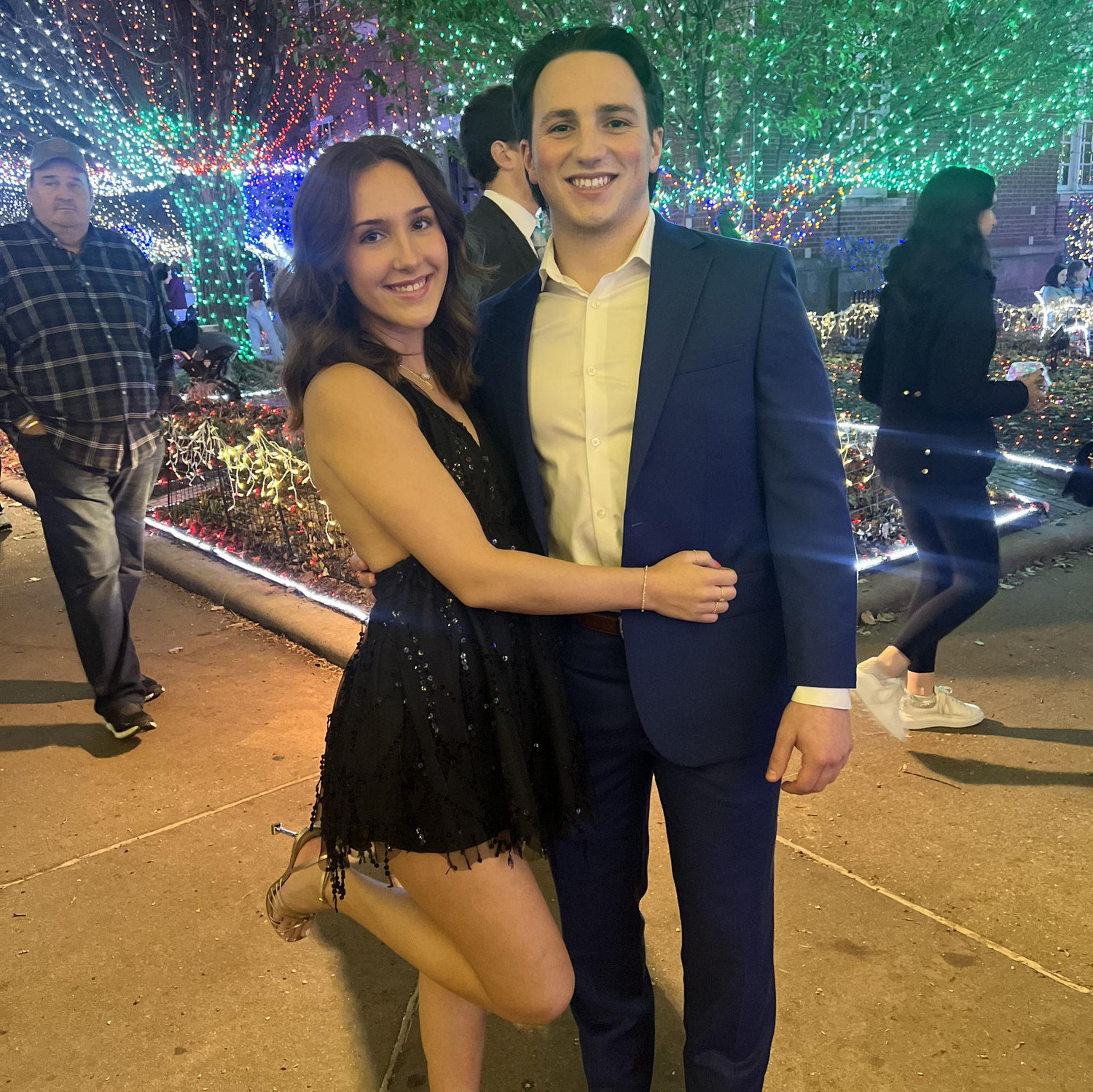 First picture together at Jaden's sorority semi-formal!