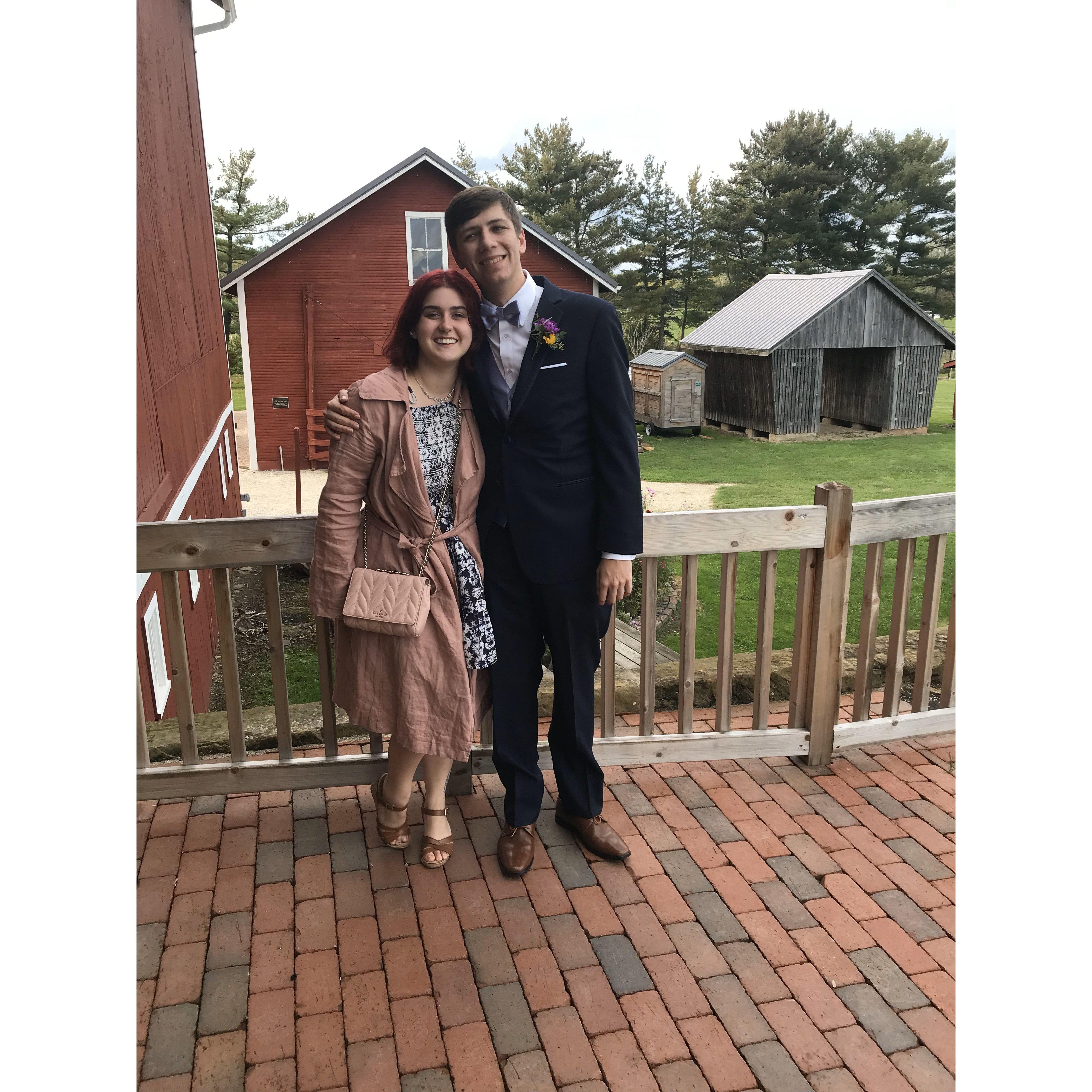Us at Dom and Hannah's wedding!