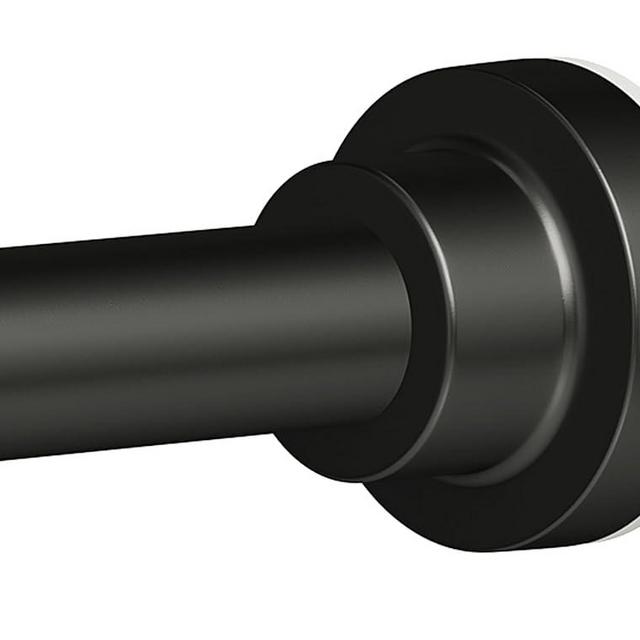 DYHOME Shower Curtain Rod, 1" Dia Heavy Duty Tension Shower Rod, 32-75 inch Adjustable Spring Tension Shower Curtain Rods for Bathroom, Shower Stall, Non Slip, No Rust, No Drill, Black