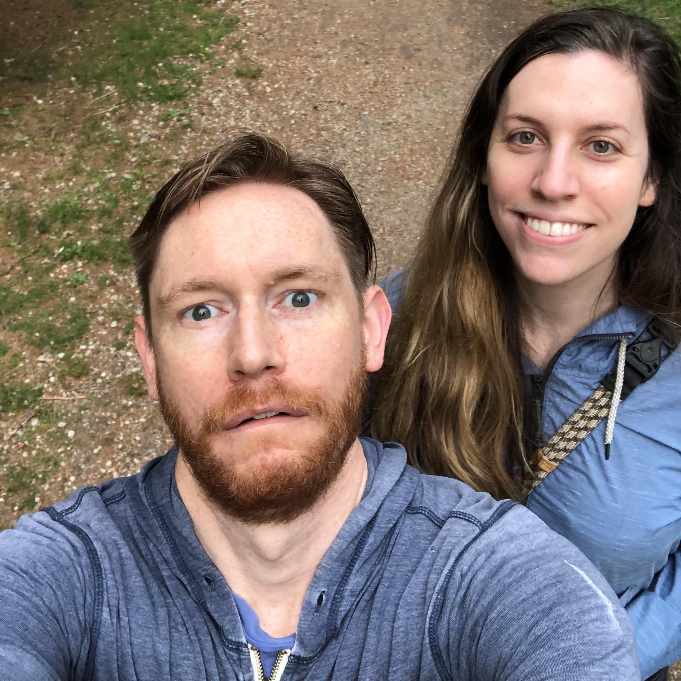 May 2021. Rainy and overcast is prime Gingerman selfie weather.