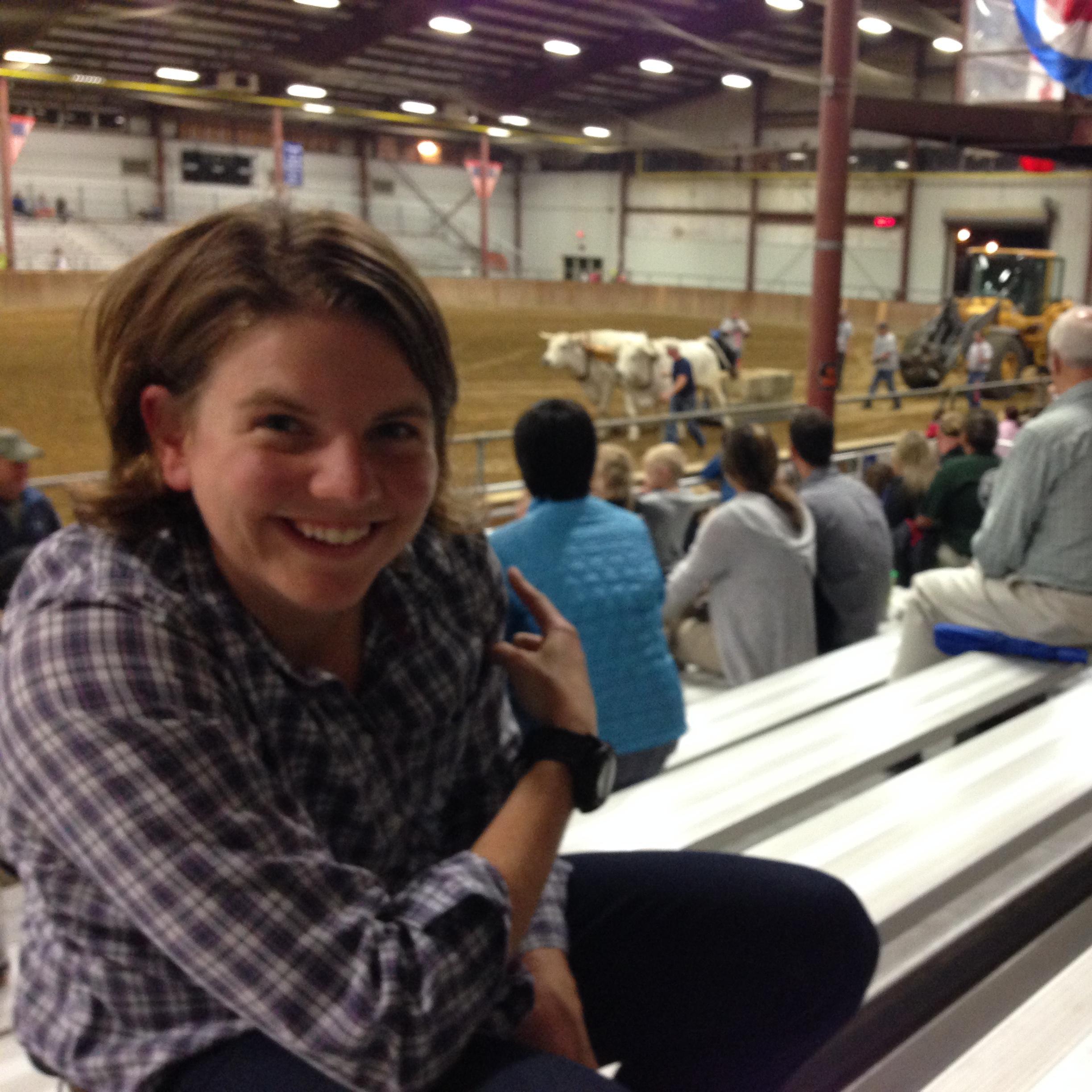 Amy took Rachel to an oxen pull at the Topsfield Fair on one of their first dates.