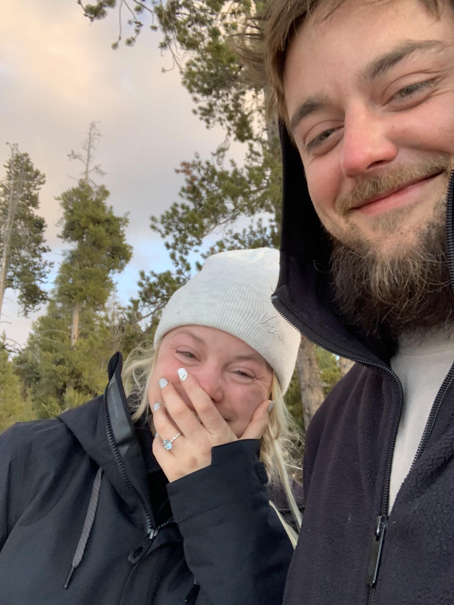 Pure shock and joy after the proposal