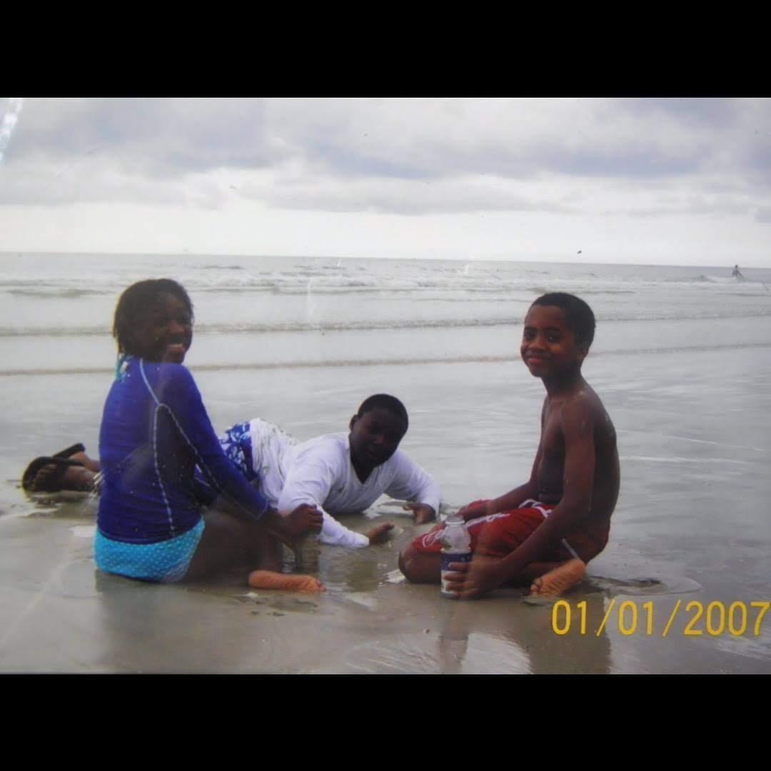 This is the earliest photo we can find of us together. Talk about a throwback!!