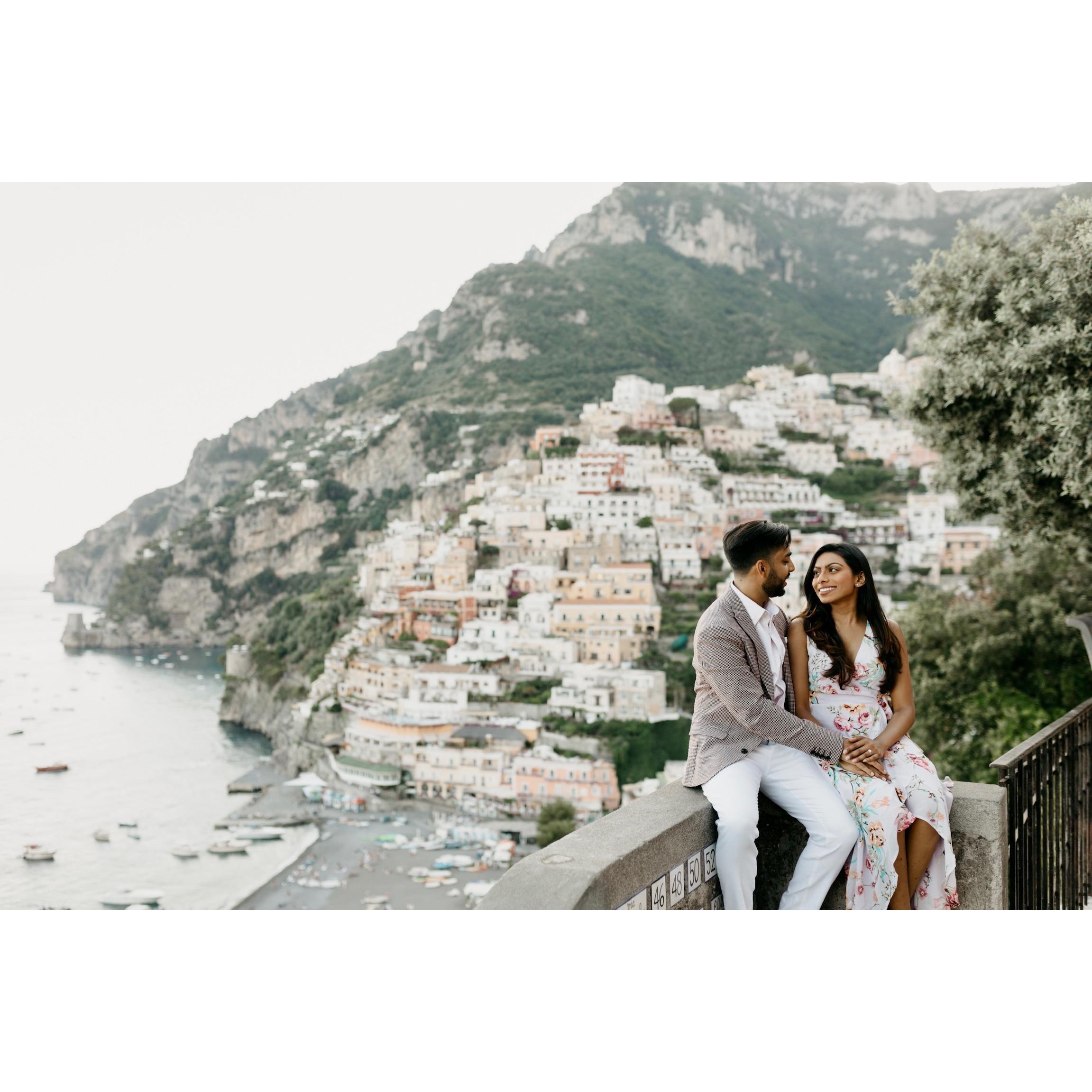 Pictures from our engagement shoot in Positano.