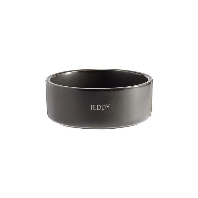 Mason Stoneware Pet Bowl, Small 5.5"D, Charcoal