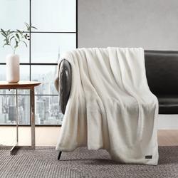 Kenneth Cole, Faux Fur Reversible Throw Blanket | Zola