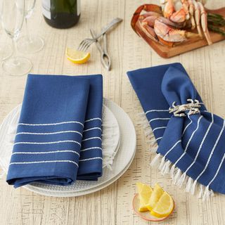 Stripe Tassel Napkin, Set of 4