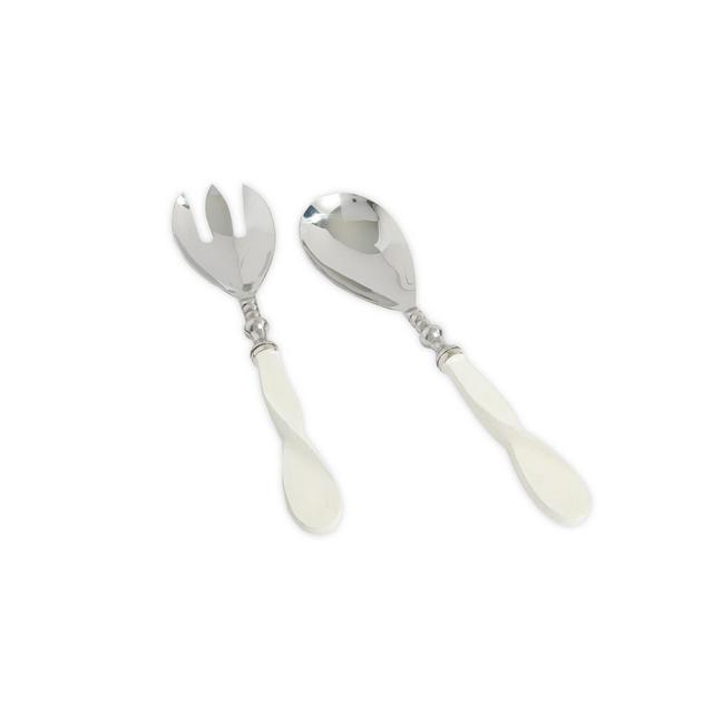 Julia Knight® Eclipse 2-Piece Salad Serving Set in Cloud