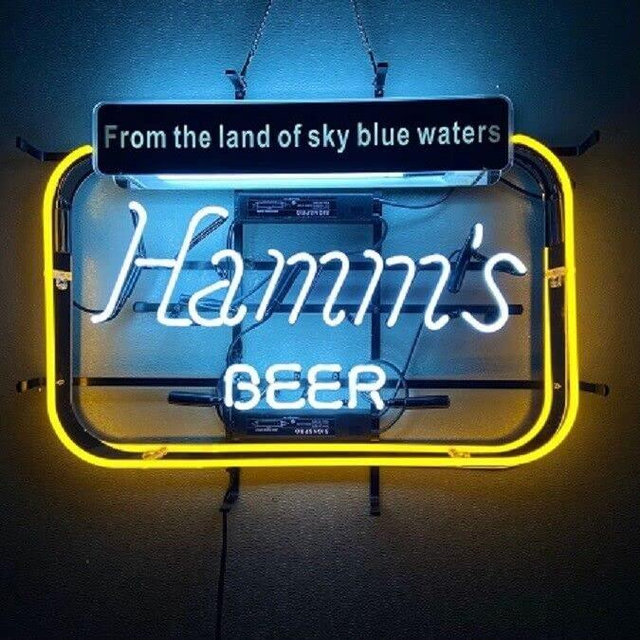 Queen Sense 20"x16" Hamm's Beer Neon Sign Light Man Cave Bar Pub Beer Gift Neon Lamp A120HSBBS