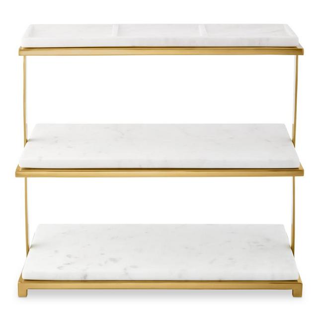 Marble & Brass 3 Tiered Stand