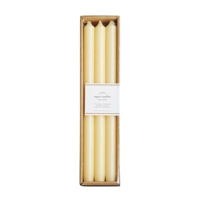 Unscented Taper Candle, Set of 6, Ivory - Set Of 6