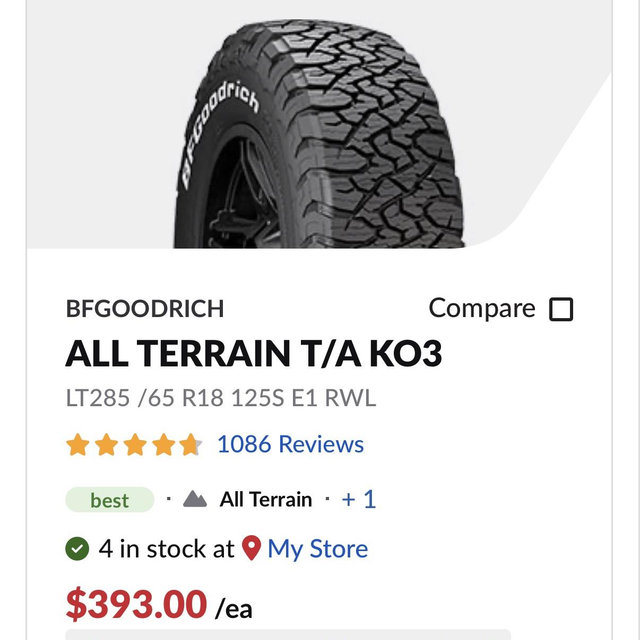 New Tires for our Truck!
