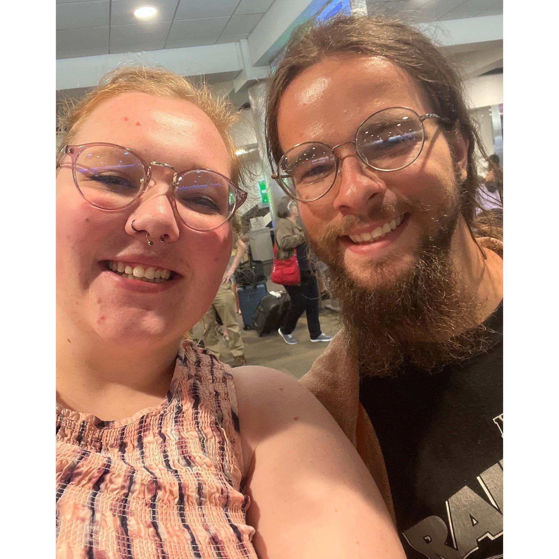 Our first time meeting each other after dating long distance for 1 month