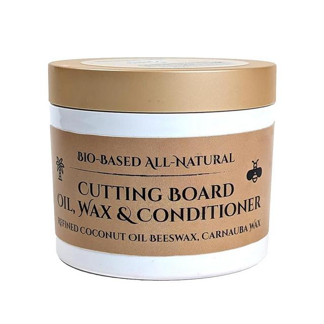 Wood Cutting Board Oil, Wax, and Conditioner. A Food-Grade Mineral Oil Alternative. Refined Coconut Oil (MCT), Beeswax, and Carnauba Wax. The Perfect Blend for Cutting Boards and Butcher Blocks. 5oz.