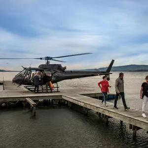 Helicopter Ride and Volcano Landing