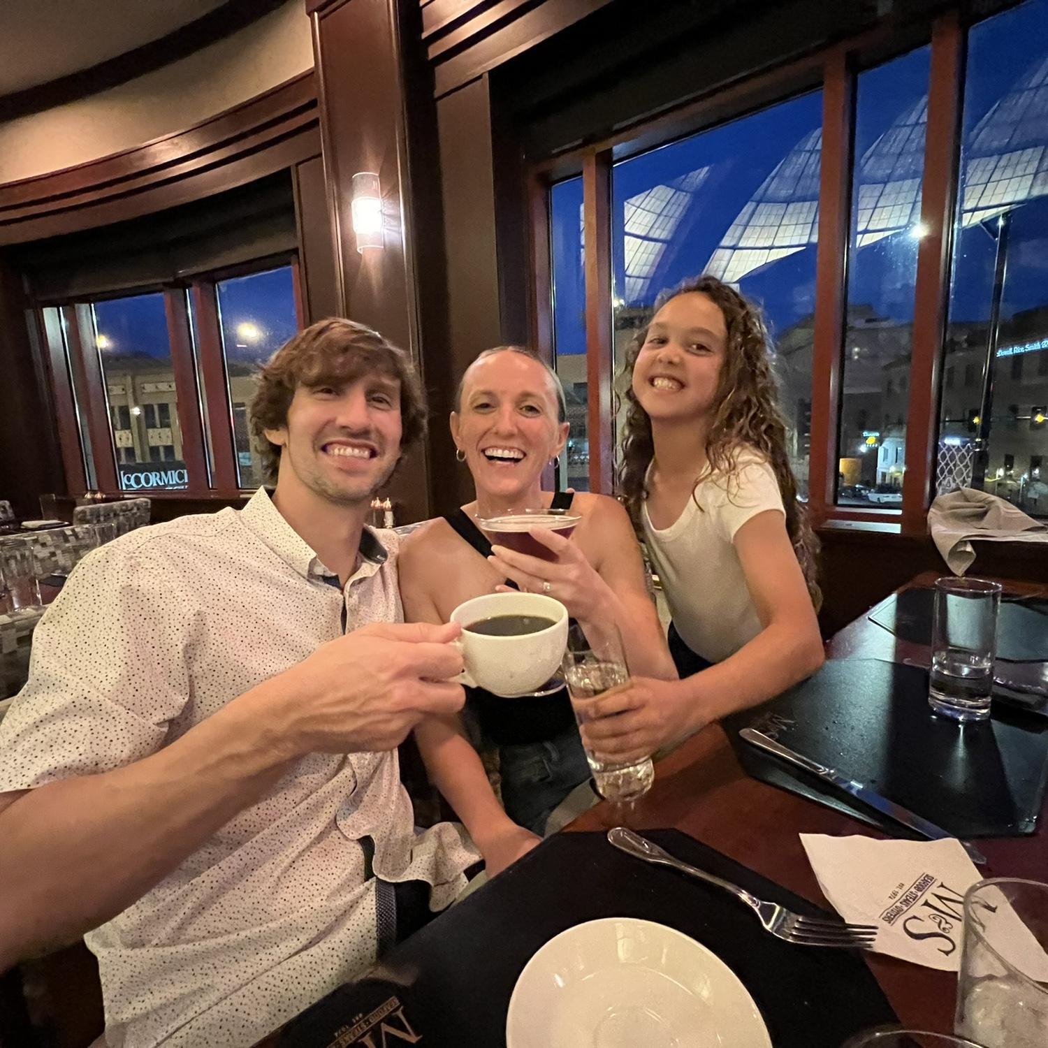 Cheers to us!