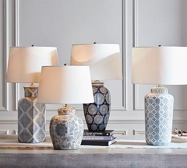 Langley Ceramic Pattern Lamp