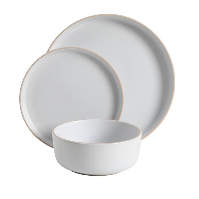 Gibson Home 18pc Zuma Dinnerware Set - White