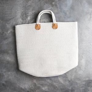 Cream Woven Tote