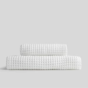 Waffle Towels - WHITE - Bath Towel / Terra