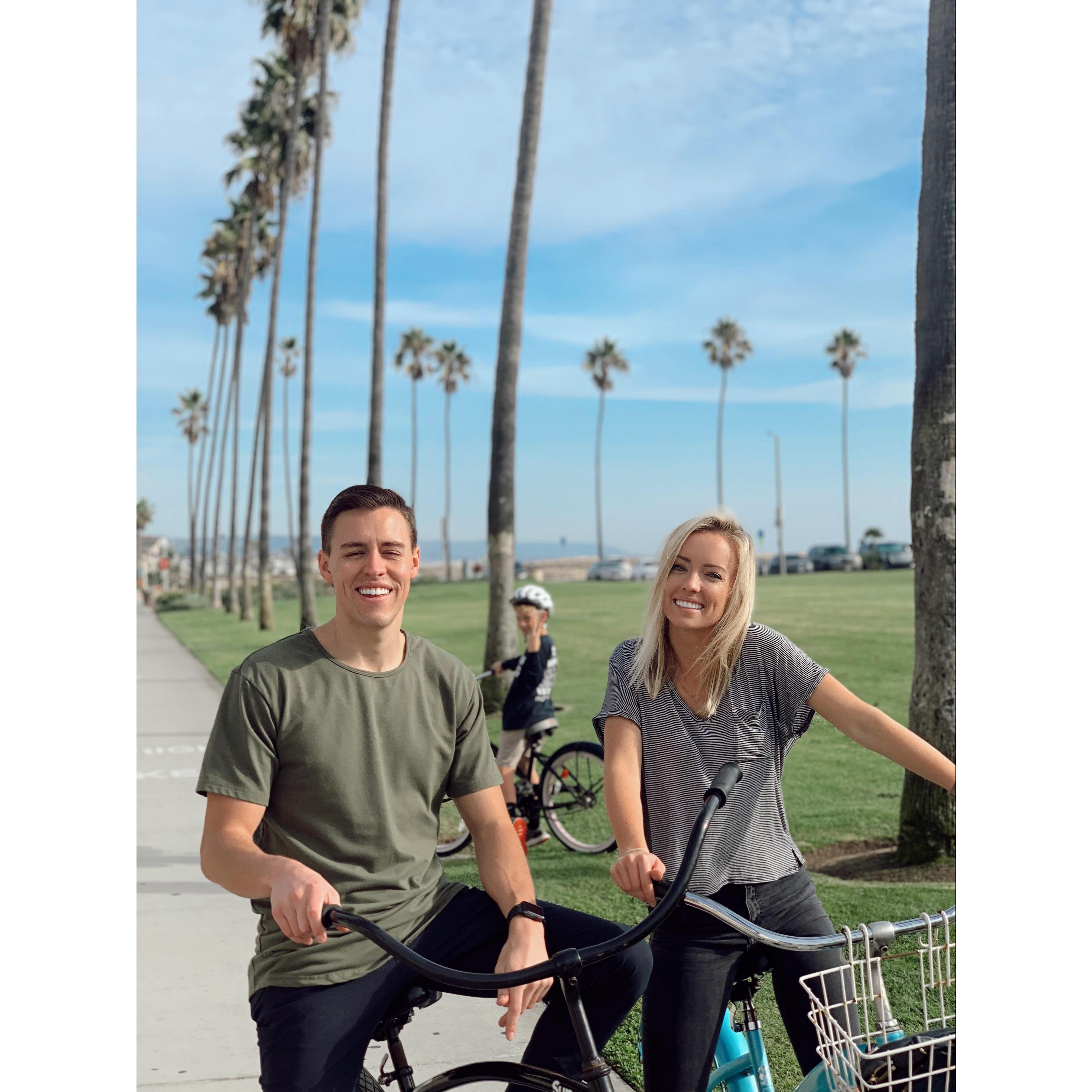 Biked in Newport when Chris came to visit during Thanksgiving break