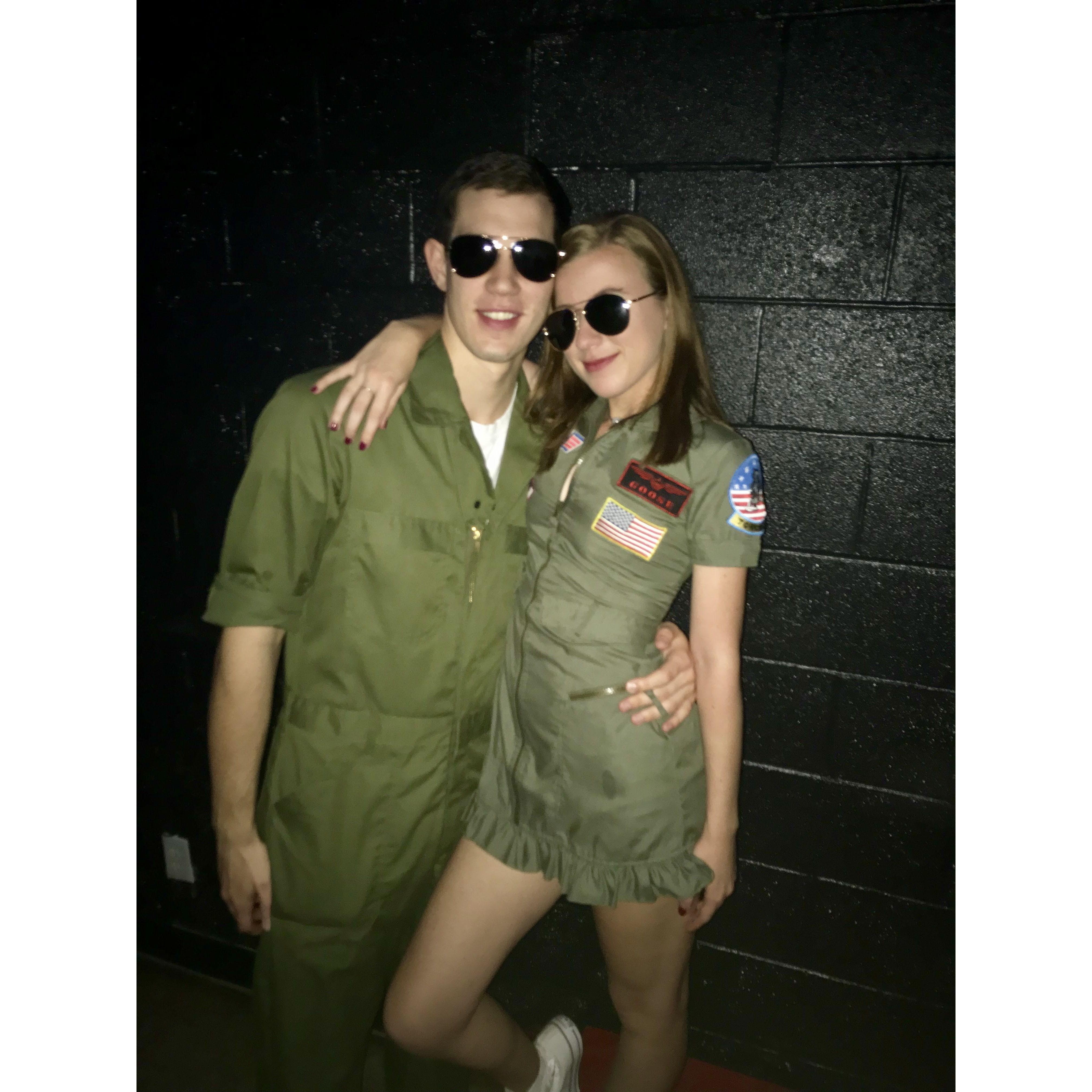 The first of now FOUR years of him being Top Gun for Halloween