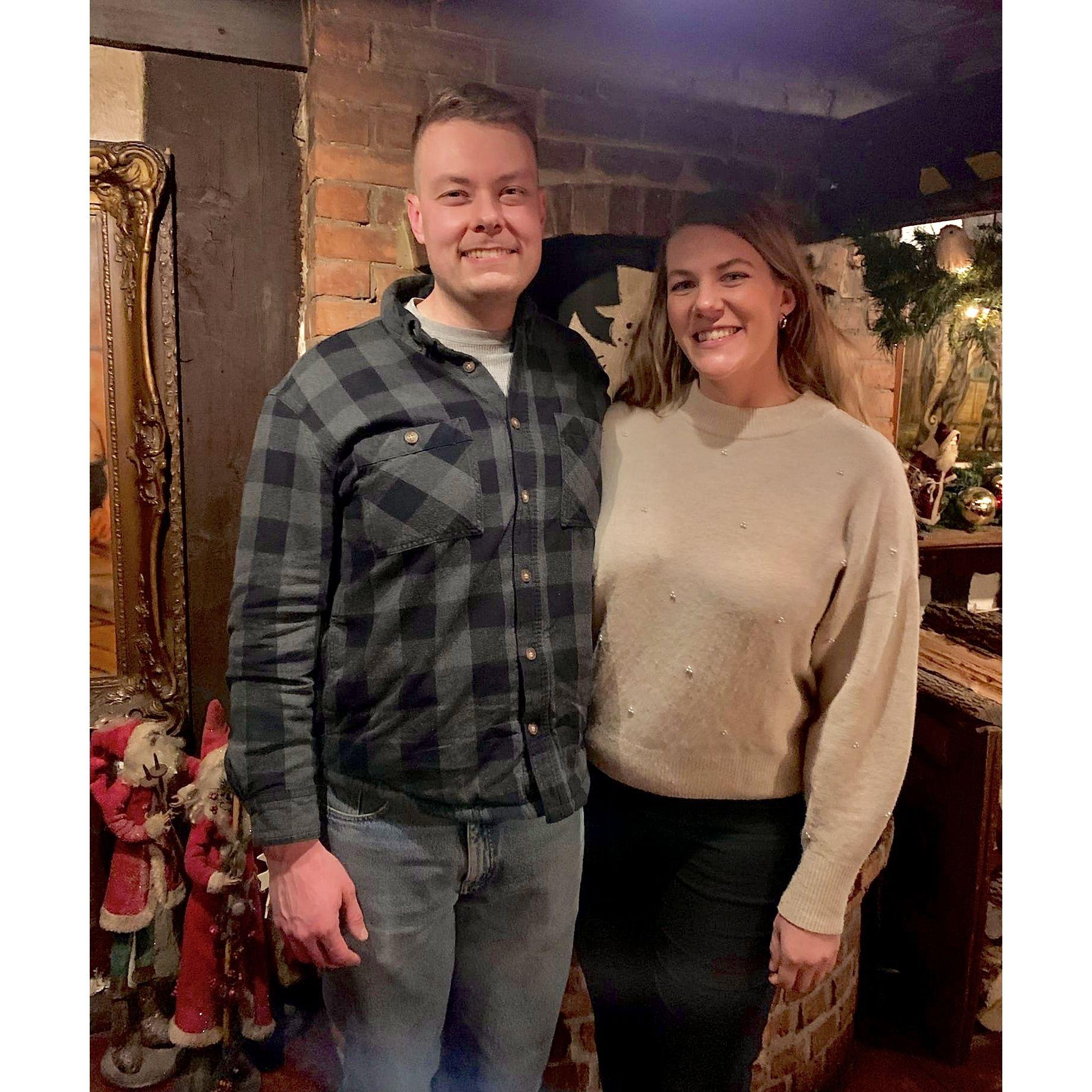 January 1, 2022: Our first Christmas season and we visited our first supper club with Ted's family..