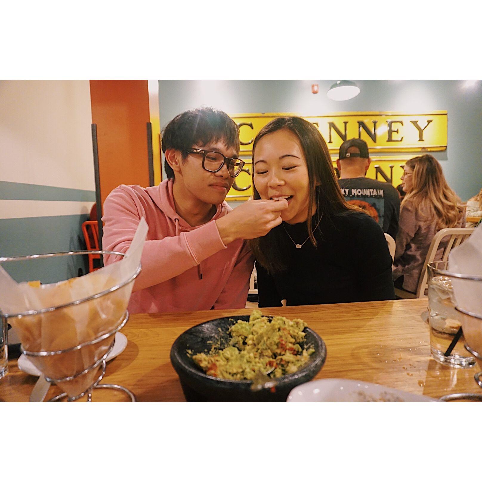 Food basically surrounds our relationship!