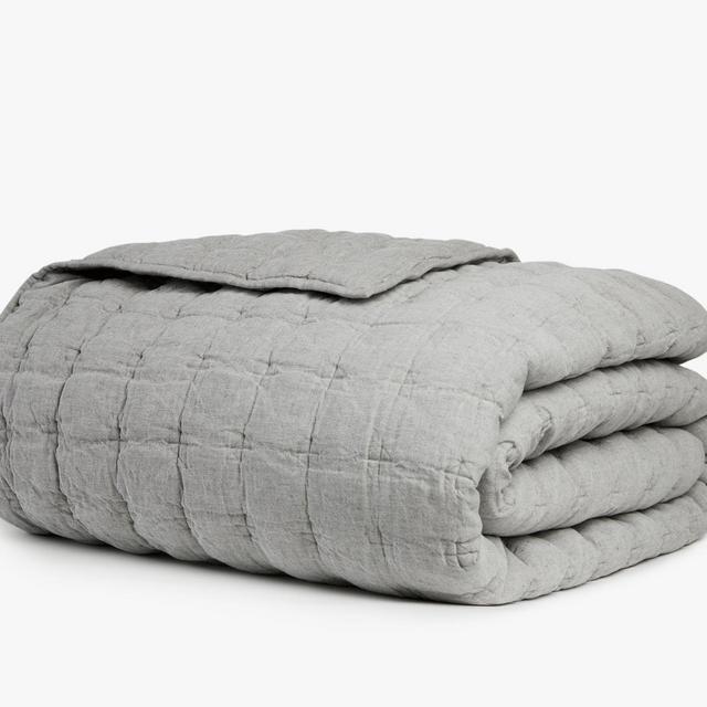 Linen Loft Quilt (Grey, Queen)